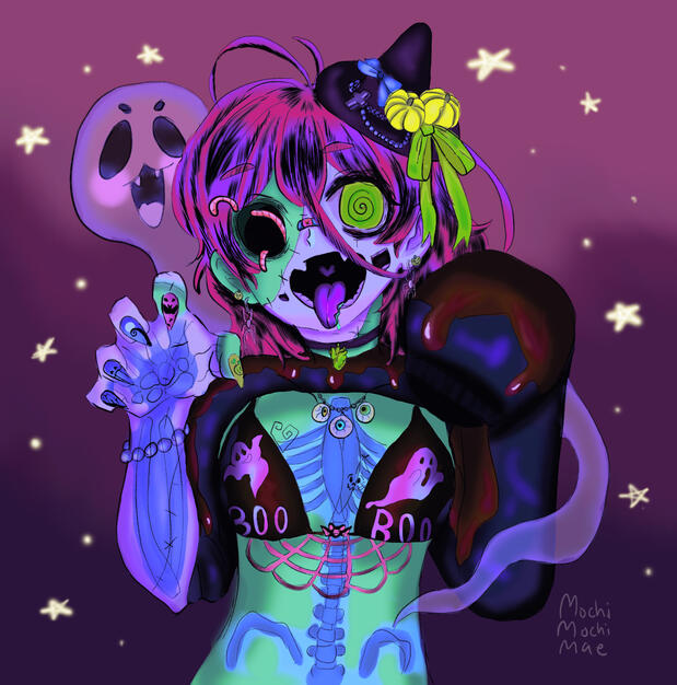 Halloween Art I did last year for a friend!